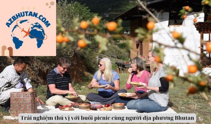 Trải nghiệm thú vị với buổi picnic cùng người địa phương Bhutan